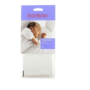 Babybjorn Fitted Sheet For Cradle, White