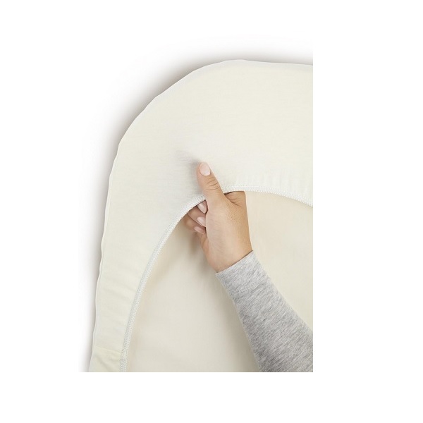 Babybjorn Fitted Sheet For Cradle, White - Image 4