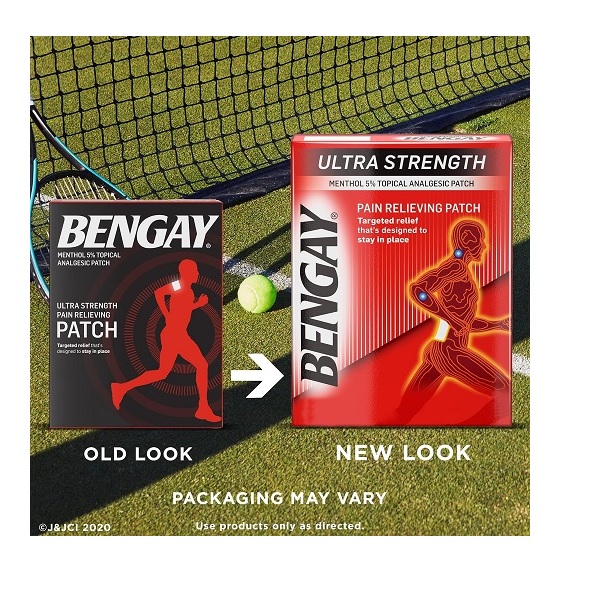 Bengay Pain Relieving Creams and Gels Ultra Strength Patch/4 Count AD - Image 2