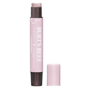 Burt’s Bees 100 percent natural moisturizing lip shimmer champagne shade tube