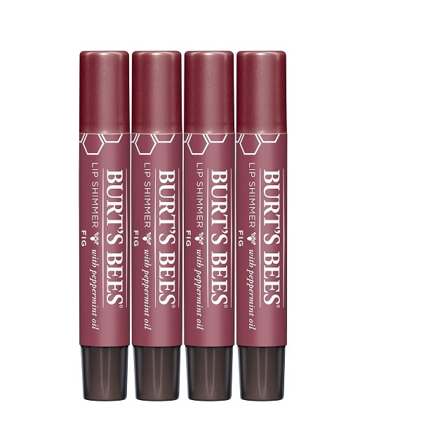 Burt's Bees Lip Shimmer, Fig (Pack of 4)