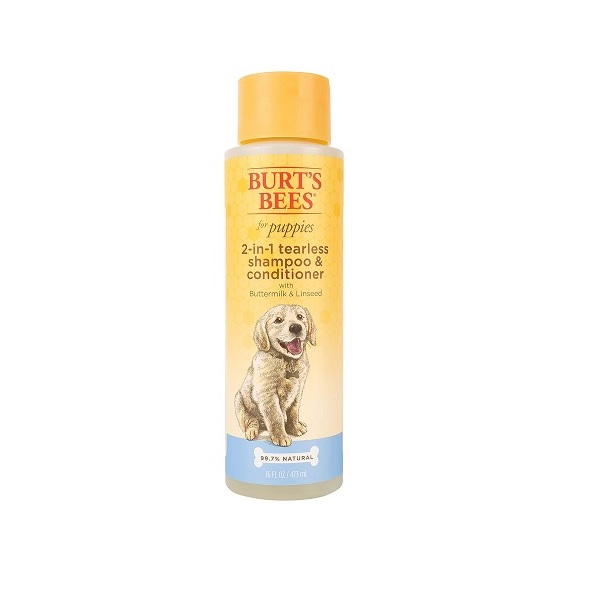 Burt's Bees Tearless 2 in 1 Shampoo and Conditioner for Puppies, 16 Ounces