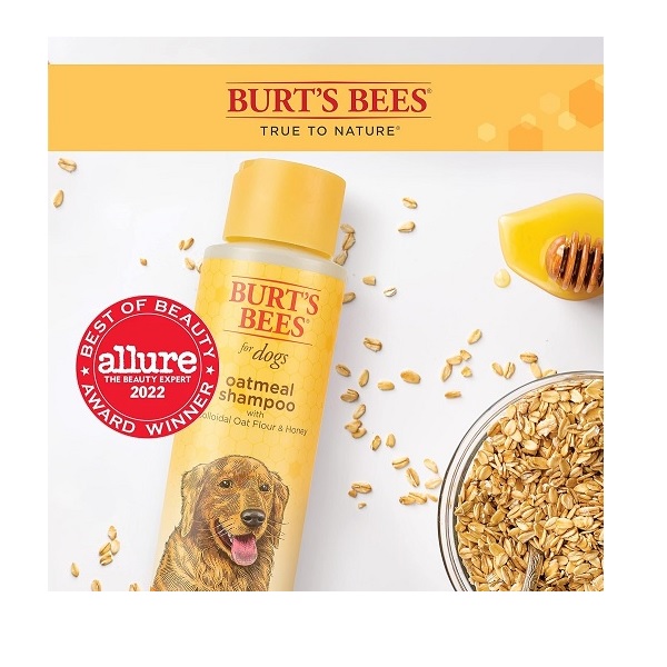 Burt's Bees for Dogs All-Natural Oatmeal Shampoo with Colloidal Oat Flour and Honey | Best Oatmeal Shampoo for All Dogs and Puppies with Itchy Skin, 16 Ounces - Image 3