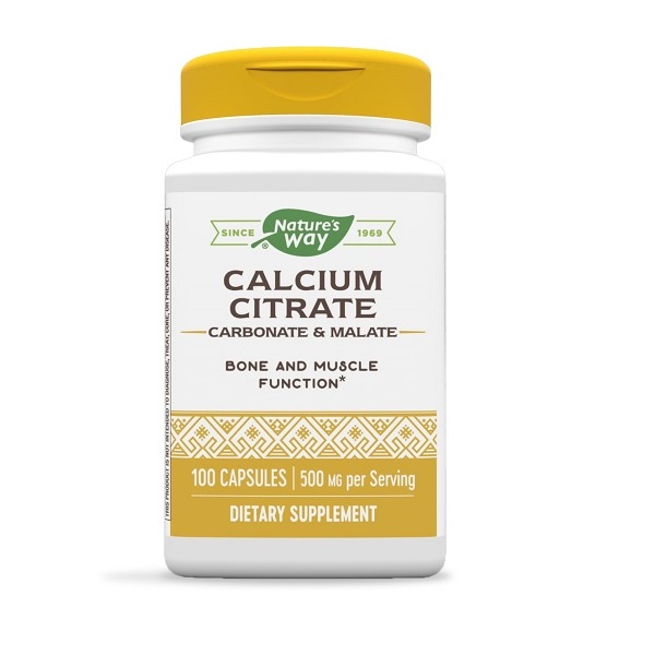 Calcium Citrate - 500 mg - 100 Capsules by Nature's Way