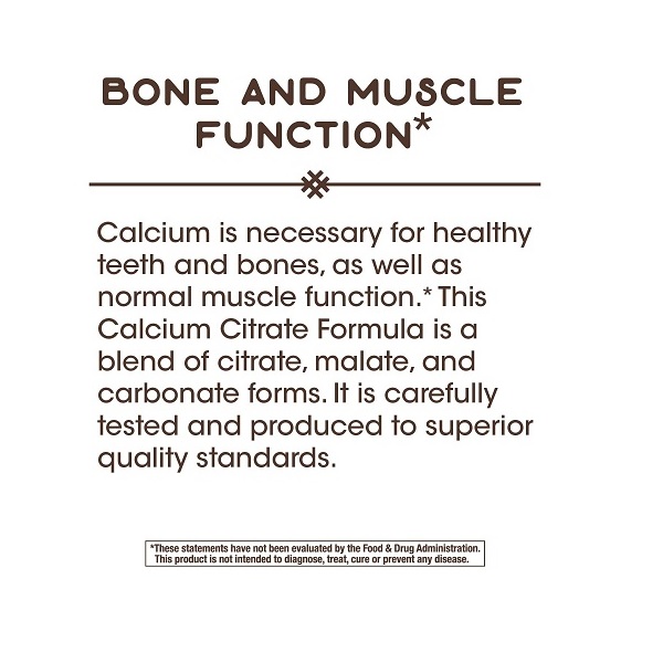 Calcium Citrate - 500 mg - 100 Capsules by Nature's Way - Image 5