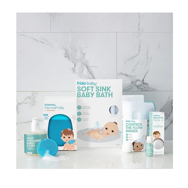 Control The Flow Rinser by Frida Baby Bath Time Rinse Cup with Easy Grip Handle and Removable Rain Shower - Image 8