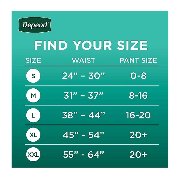 DEPEND MAX Absorb Underwear BLSH Female XLRG 68 - Image 5