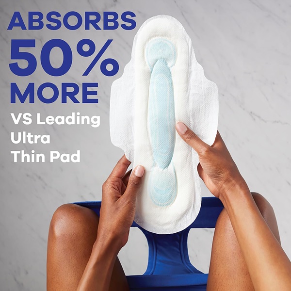 Always Maxi Overnight Pads with Wings, Size 4, Overnight, Unscented, 84 CT - Image 3
