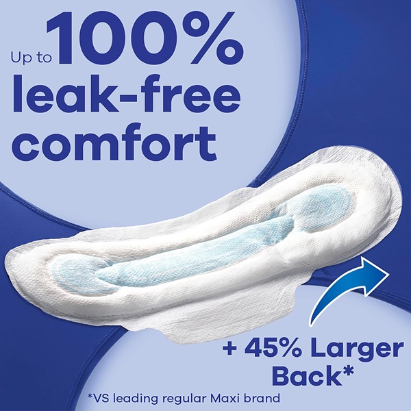 Always Maxi Overnight Pads with Wings, Size 4, Overnight, Unscented, 84 CT - Image 4