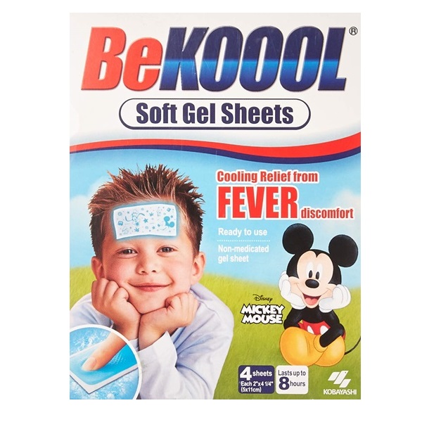 Be koool Soft Gel Sheets Kids Size: 4 CT
