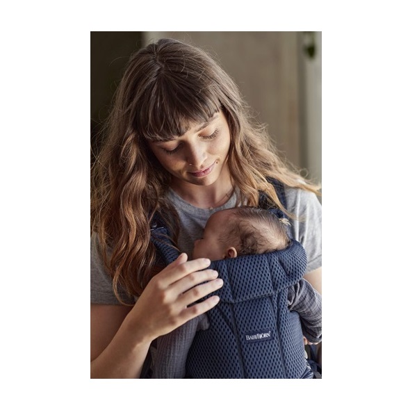 BabyBjΓΆrn Baby Carrier Free, 3D mesh, Navy Blue - Image 2