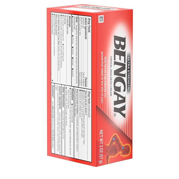 Ben Gay Ultra Strength Bengay Topical Pain Relief Cream - Non-Greasy Topical Analgesic for Minor Arthritis, Muscle, Joint, and Back Pain, Camphor, Menthol & Methyl Salicylate, 2 oz - Image 16