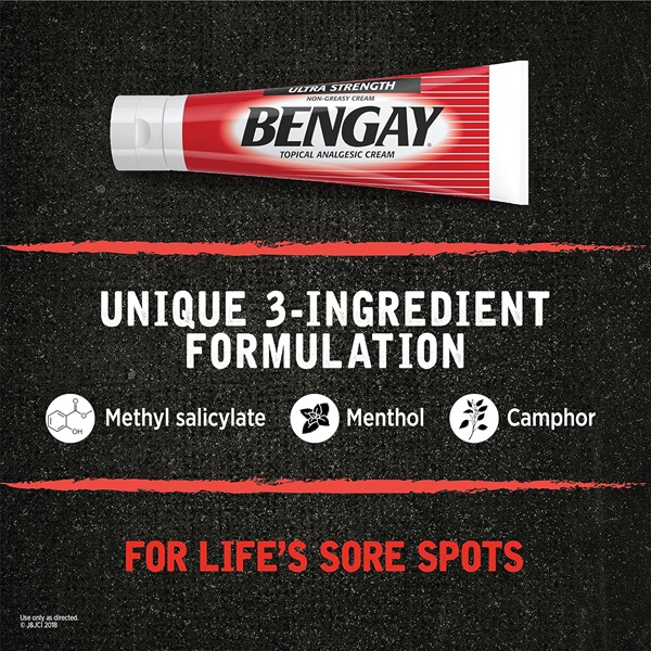 Ben Gay Ultra Strength Bengay Topical Pain Relief Cream - Non-Greasy Topical Analgesic for Minor Arthritis, Muscle, Joint, and Back Pain, Camphor, Menthol & Methyl Salicylate, 2 oz - Image 6