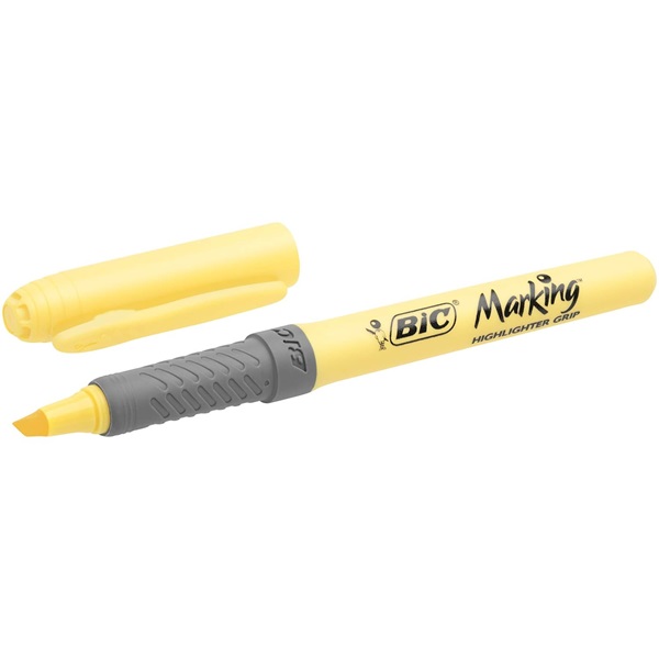 Bic Highlighter Grip Pens - Assorted Pastel Colours, Pack of 4 - Image 2