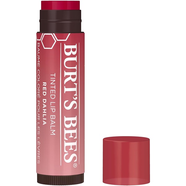 Burt's Bees 100% Natural Red Dahlia with Shea Butter and Botanical Waxes Tinted Lip Balm, 2 Tubes (1070)