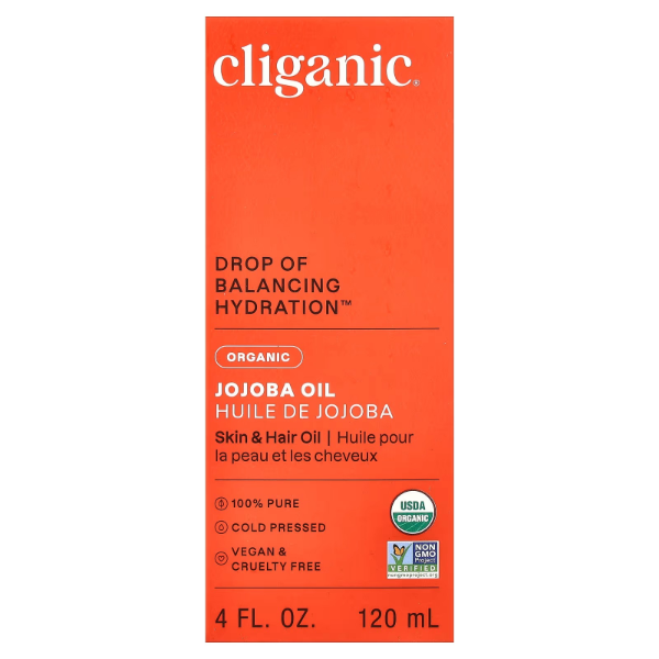Cliganic USDA Organic Jojoba Oil, 100% Pure (4oz Large) | Natural Cold Pressed Unrefined Hexane Free Oil for Hair & Face | Base Carrier Oil - Image 4
