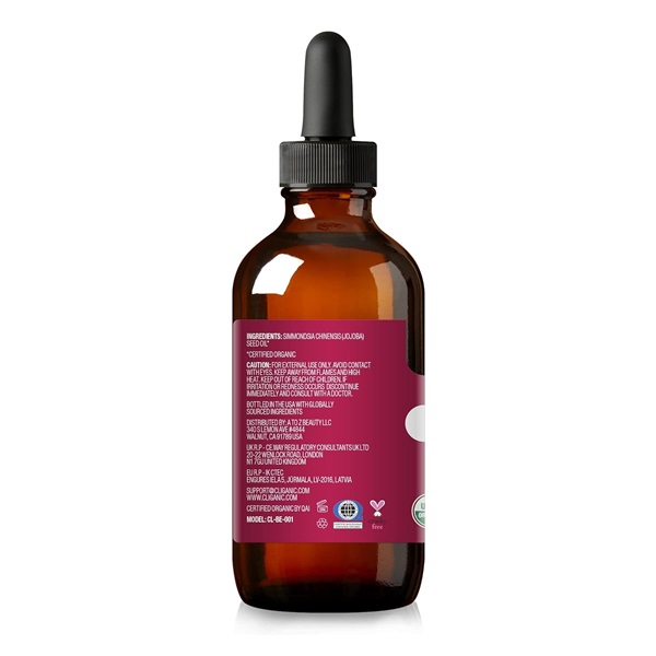 Cliganic USDA Organic Jojoba Oil, 100% Pure (4oz Large) | Natural Cold Pressed Unrefined Hexane Free Oil for Hair & Face | Base Carrier Oil - Image 4