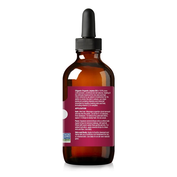 Cliganic USDA Organic Jojoba Oil, 100% Pure (4oz Large) | Natural Cold Pressed Unrefined Hexane Free Oil for Hair & Face | Base Carrier Oil - Image 5