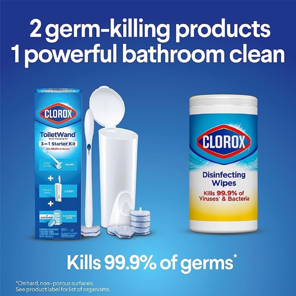 Clorox ToiletWand Disinfecting Refills, Disposable Wand Heads - Rainforest Rush - 30 Count - Image 4