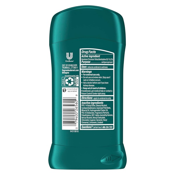 Degree Men Dry Protection Antiperspirant Deodorant, Extreme Blast 2.7 oz (Pack of 6) - Image 2