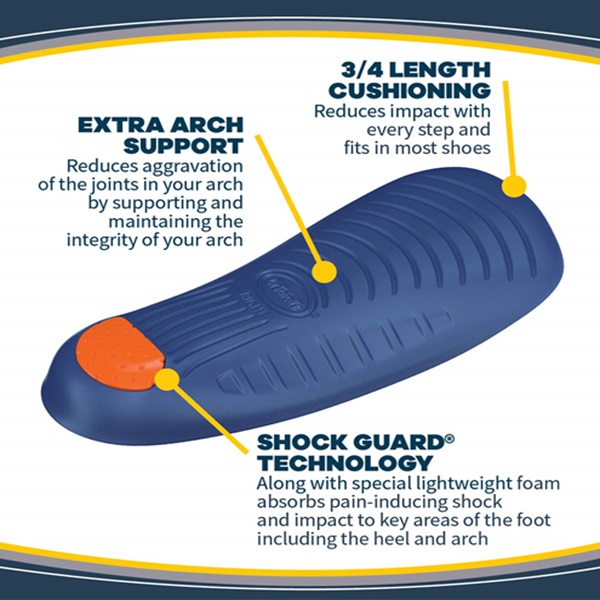 Dr. Scholl's Pain Relief Orthotics For Arch Pain For Women, 1 Pair, Size 6-10 - Image 4