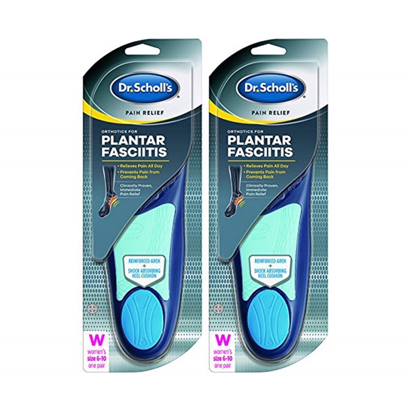 Dr. Scholls Plantar Fasciitis Orthotics Womens (Size 6-10) (2 Pack)