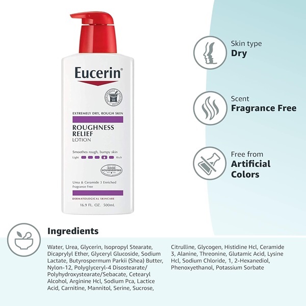 Eucerin Eucerin Roughness Relief Lotion, 16.9 Fluid Ounce - Image 10