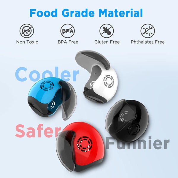 Frekare Helmet Toothbrush Covers Caps, Fits Most Manual and Electric Toothbrushes, 4 Count (White, Black, Blue, Red) - Image 6