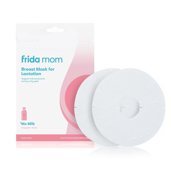 Frida Mom Breast Mask for Lactation, 2 Sheet Masks