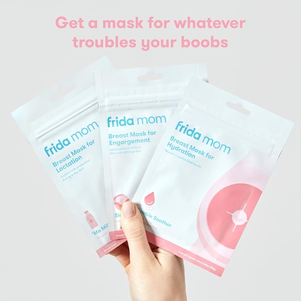 Frida Mom Breast Mask for Lactation, 2 Sheet Masks - Image 5