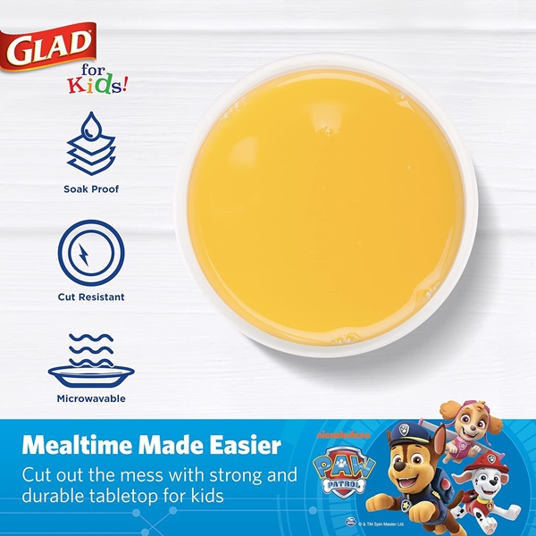 Glad for Kids Paw Patrol Paper Cups Disposable Paper Cups with Paw Patrol Design for Kids Heavy Duty Disposable Paper Cups for Everyday Use and All Occasions 9 Ounces, Blue, 20 Count - Image 3