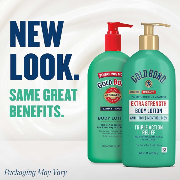 Gold Bond Body Lotion - Extra Strength 14 oz Cream - Image 4
