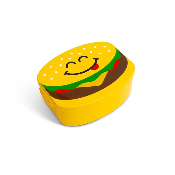 Good Banana Burger Kids Childrenβs Lunch Box - Leak-Proof, 4-Compartment Bento-Style Kids Lunch Box - Ideal Portion Sizes for Ages 3 to 7 - BPA-Free, Food-Safe Materials (Burger) - Image 2