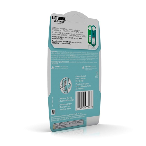 Listerine Pocketpaks Cool Mint Pack of 72 Count by Listerine - Image 7