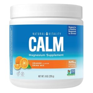 Natural vitality Orange Calm Magnesium Drink Mix, 8 OZ