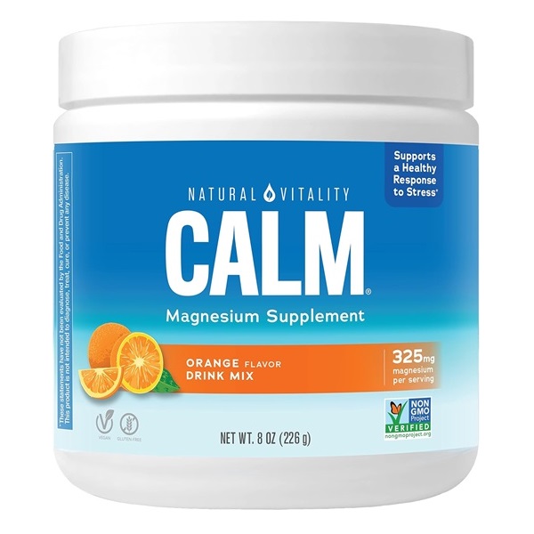 Natural vitality Orange Calm Magnesium Drink Mix, 8 OZ