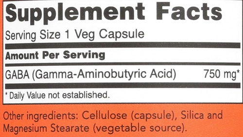 Now Foods Gaba 750mg 100 Veg Capsules - Image 6