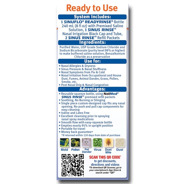 Neil Med SinuFlo Ready Rinse, 8 ounces Bottle - Image 4