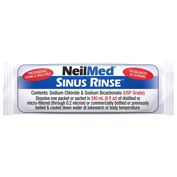 NeilMed NasaFlo Unbreakable Neti Pot with 50 Premixed Packets - Image 5