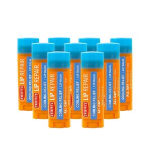 O'Keeffe's Cooling Relief Lip Repair Lip Balm for Dry, Cracked Lips, Stick, (Pack of 9)