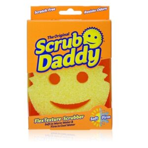 SCRUB DADDY - Scratch Free Cleaning Pot Scrubber Happy FACE Sponge - AS Seen on TV - Shark Tank