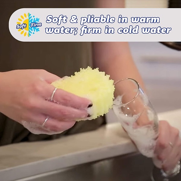 SCRUB DADDY - Scratch Free Cleaning Pot Scrubber Happy FACE Sponge - AS Seen on TV - Shark Tank - Image 4