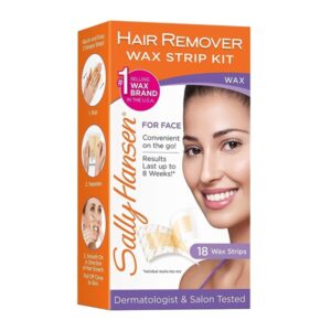 Sally Hansen Hair Remover Wax Strip Kit for Face