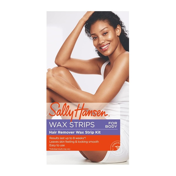 Sally Hansen Quick and Easy Hair Remover Wax Strip Kit For Under Arms Legs and Body Women