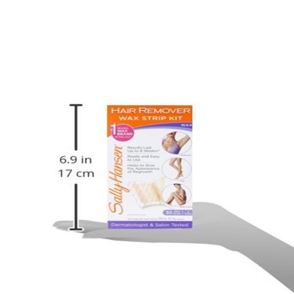 Sally Hansen Quick and Easy Hair Remover Wax Strip Kit For Under Arms Legs and Body Women - Image 8