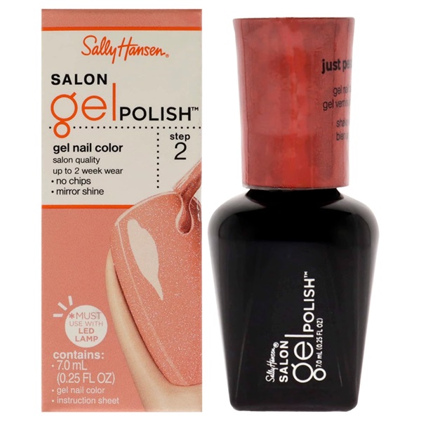 Sally Hansen Salon Gel Nail Polish, Just Peachy, 0.25 Fluid Ounce
