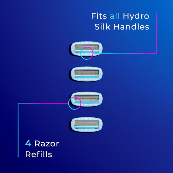 Schick Hydro Silk for Women Refill Blades, 4 Count - Image 9