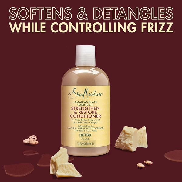Shea Moisture Jamaican Black Castor Oil Grow & Restore Rinse Out Conditioner, 384 ml - Image 3