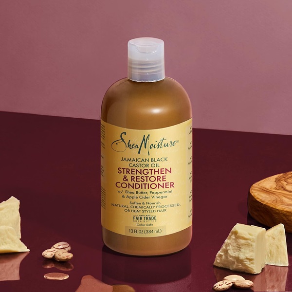 Shea Moisture Jamaican Black Castor Oil Grow & Restore Rinse Out Conditioner, 384 ml - Image 8