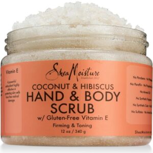 SheaMoisture Coconut & Hibiscus Hand/Body Scrub, 12 Ounce
